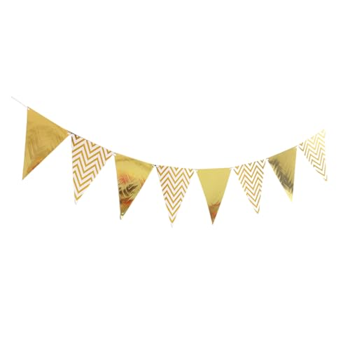 Metallic Bunting Birthday Party Dreieck Pennant Hanging Ornament Für Erwachsene Kinder Frauen Frauen Männer Lieferungen Partydekorationen von CPAOWEHF