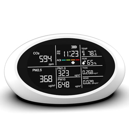Multiunctional Air Meter 10 In 1 Luftqualitätsdetektoren Für Häuser Verwenden Sie Eine Genaue Erkennung Von PM2.5 CO2 TVOC TVOC Genauigkeitstester Multiunctional Air Meter 10 In 1 Luftqualitätsdetektoren Für Häuser Verwenden Sie Eine Genaue Erkennung Von PM2.5 CO2 TVOC TVOC Genauigkeitstester von CPAOWEHF