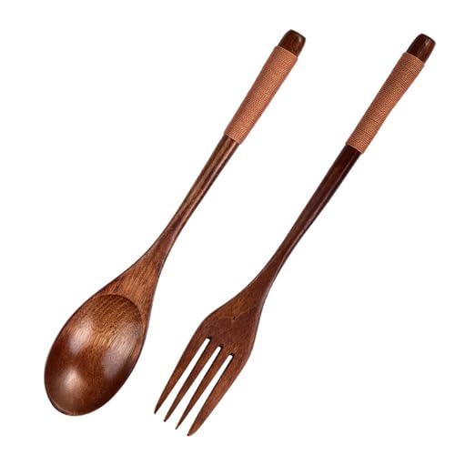 Natural Holzlöffel Und Gabel Set Für Suppensalat Pasta Ergonomisch Langgriff Japanisches Design Küche Utensilien Benutzerfreundlich Ungiftiges Holzküchen Werkzeug Set Natural Holzlöffel Und Gabel Set Für Suppensalat Pasta Ergonomisch Langgriff Japanisches Design Küche Utensilien Benutzerfreundlich Ungiftiges Holzküchen Werkzeug Set von CPAOWEHF