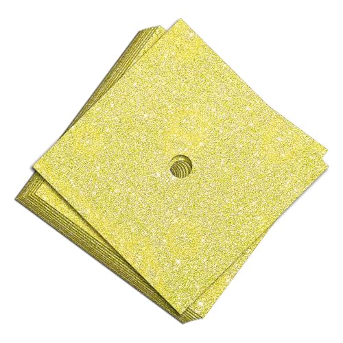 Packung Von 10 Glitzern Kartonblätter Abschlusskappen Dekorationen Hutverzierungen Für Messveröffentlichung Craft Craft Projekte Abschlusshut Dekorationen von CPAOWEHF