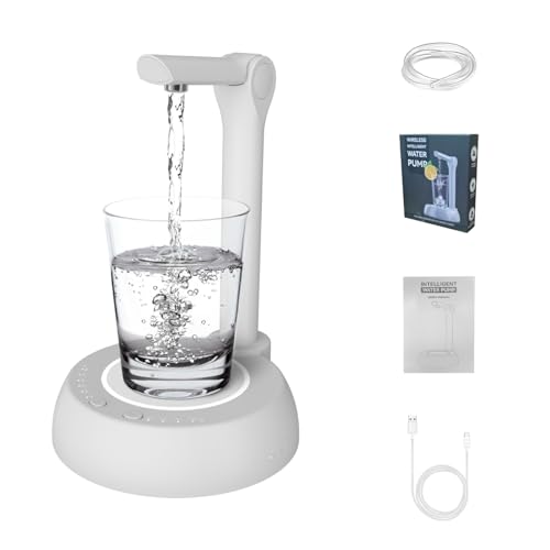 Praktische Desktop Elektrowasserpumpen Für 1-5 Gallonen Flaschen Mit Großer Kapazitätsbatterie Für Jeden Anlass Tragbare Wasserflaschenpumpe Einstellbar von CPAOWEHF