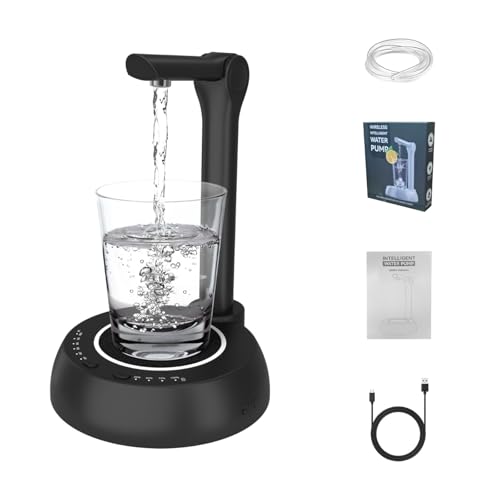 Praktische Desktop Elektrowasserpumpen Für 1-5 Gallonen Flaschen Mit Großer Kapazitätsbatterie Für Jeden Anlass Tragbare Wasserflaschenpumpe Einstellbar von CPAOWEHF