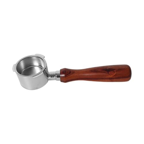 Siebträger aus Legierung und Holzgriff, funktional, 51 mm, bodenloser Siebträger, Kaffeebrühwerkzeug für gleichmäßigen Geschmack, Heimbrühgeräte Siebträger aus Legierung und Holzgriff, funktional, 51 mm, bodenloser Siebträger, Kaffeebrühwerkzeug für gleichmäßigen Geschmack, Heimbrühgeräte von CPAOWEHF