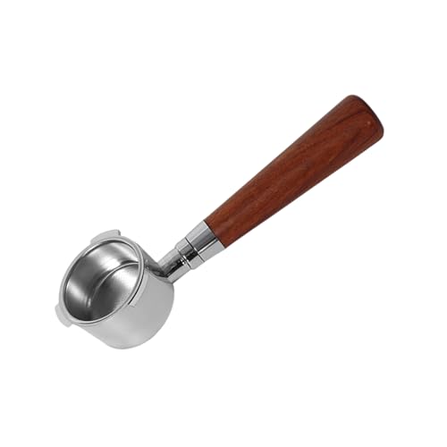 Siebträger aus Legierung und Holzgriff, funktional, 51 mm, bodenloser Siebträger, Kaffeebrühwerkzeug für gleichmäßigen Geschmack, Heimbrühgeräte Siebträger aus Legierung und Holzgriff, funktional, 51 mm, bodenloser Siebträger, Kaffeebrühwerkzeug für gleichmäßigen Geschmack, Heimbrühgeräte von CPAOWEHF