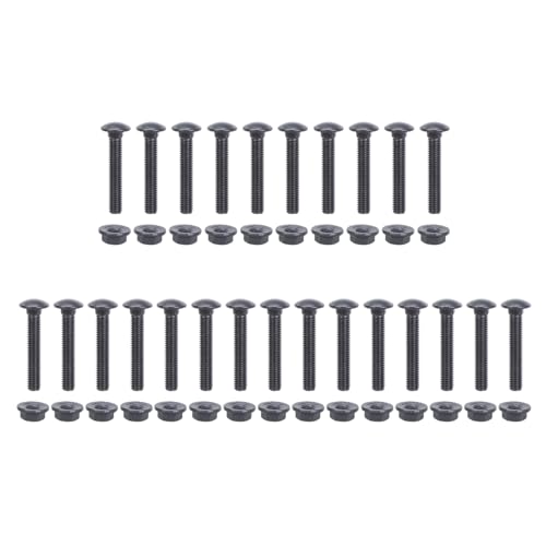 Stabiles M8 x 60 mm Edelstahlschrauben und Muttern, Set, 25 Stück, für Hochleistungsbefestigung in Bau- und Maschinenbauschrauben von CPAOWEHF