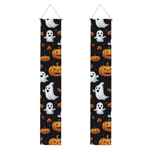 Ghost Horror Halloween Kürbis Druck Lebendige Ästhetik Festliche Atmosphäre Banner Dekor Indoor Outdoor Feiern Ghost Horror Halloween Kürbis Druck Lebendige Ästhetik Festliche Atmosphäre Banner Dekor Indoor Outdoor Feiern von CPAQasg