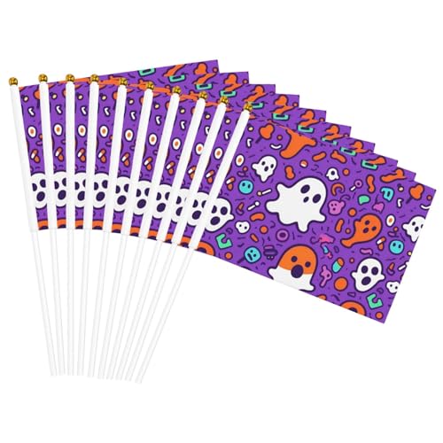 Halloween-Geister-Druck, praktische Handflagge, vielseitige Flaggen, Mastpartys, Paraden, Dekorationen, Urlaub von CPAQasg