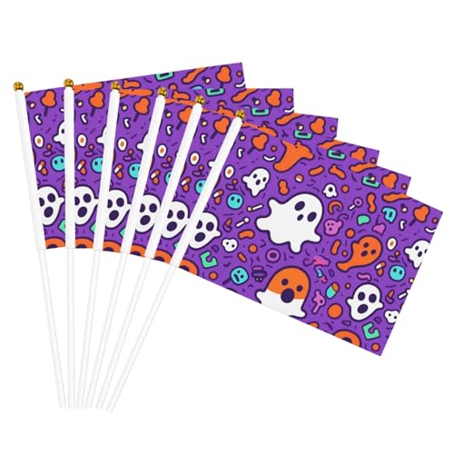 Halloween-Geister-Druck, praktische Handflagge, vielseitige Flaggen, Mastpartys, Paraden, Dekorationen, Urlaub Halloween-Geister-Druck, praktische Handflagge, vielseitige Flaggen, Mastpartys, Paraden, Dekorationen, Urlaub von CPAQasg