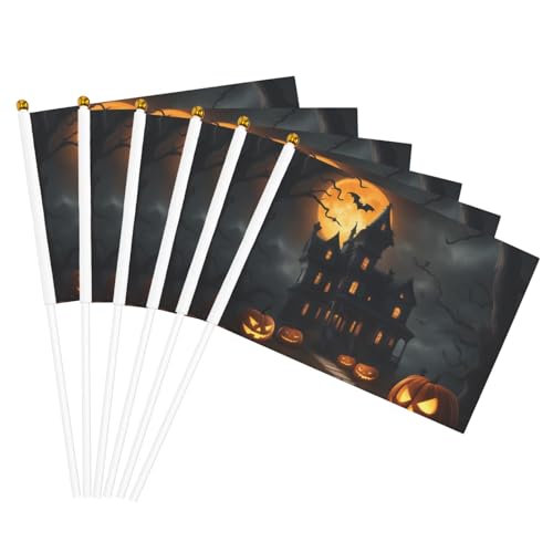 Halloween-Horror-Druck, praktische Handflagge, vielseitige Flaggen, Mastpartys, Paraden, Dekorationen, Urlaub Halloween-Horror-Druck, praktische Handflagge, vielseitige Flaggen, Mastpartys, Paraden, Dekorationen, Urlaub von CPAQasg