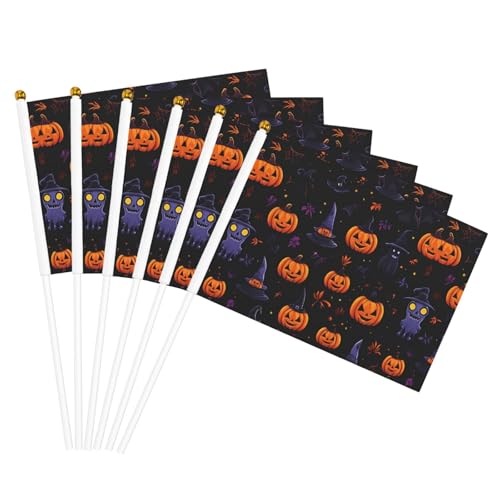 Halloween-Kürbis-Muster, Druck, bequem, Handflagge, vielseitige Flaggen, Mastpartys, Paraden, Dekorationen, Urlaub Halloween-Kürbis-Muster, Druck, bequem, Handflagge, vielseitige Flaggen, Mastpartys, Paraden, Dekorationen, Urlaub von CPAQasg