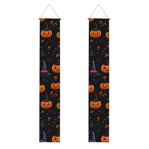 Halloween-Kürbis-Muster, lebendige Ästhetik, festliche Atmosphäre, Banner, Dekoration, Innen- und Außenbereich, Feiern von CPAQasg