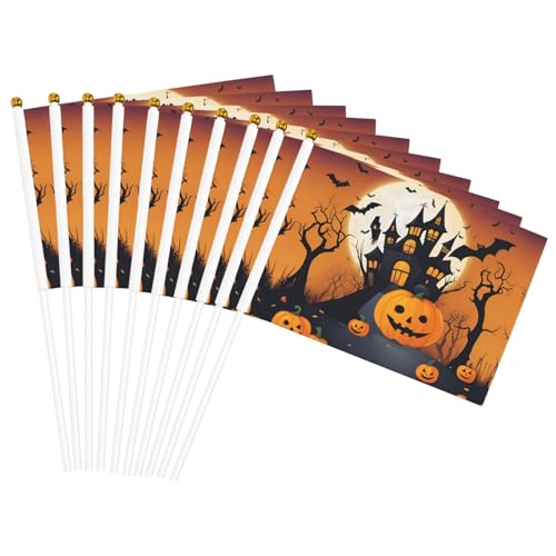 Happy-halloween-vector 1 Druck Bequemlichkeit Handflagge Vielseitige Flaggen Pole Partys Paraden Dekorationen Urlaub von CPAQasg