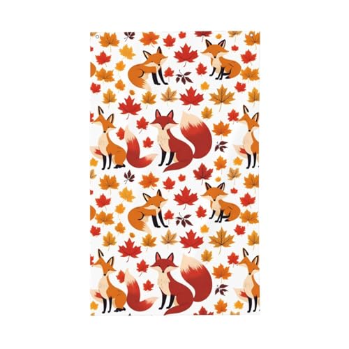 Herbst-rote Blätter, leichte Dekor-Flagge, saisonale Flaggen, für drinnen und draußen, für Terrasse, Rasen, Garten von CPAQasg