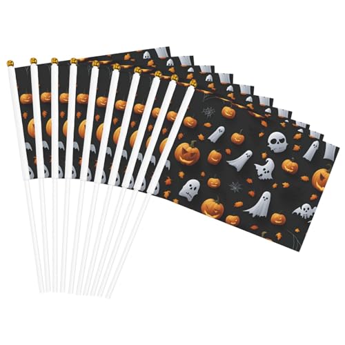 Niedliche Halloween-Muster-Druck, praktische Handflagge, vielseitige Flaggen, Mastpartys, Paraden, Dekorationen, Urlaub Niedliche Halloween-Muster-Druck, praktische Handflagge, vielseitige Flaggen, Mastpartys, Paraden, Dekorationen, Urlaub von CPAQasg