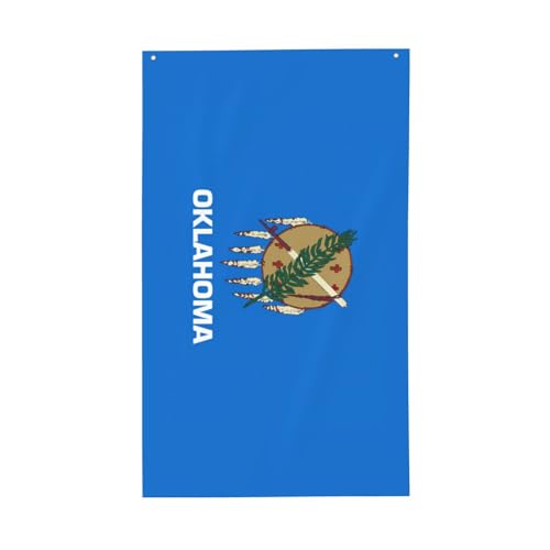Oklahoma Staatsflagge, Druck, leicht, dekorativ, saisonale Flaggen, für drinnen und draußen, für Terrasse, Rasen, Garten von CPAQasg