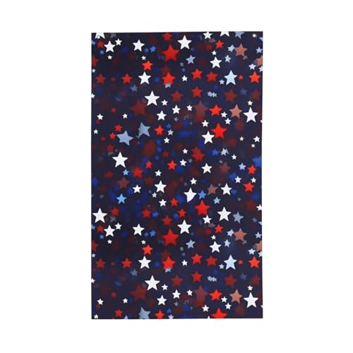 Rot-blaue Sternen-Druck, leichte Dekor-Flagge, saisonale Flaggen, für Innen- und Außenbereich, Terrasse, Rasen, Garten von CPAQasg