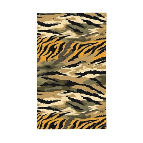 Tiger Stripe Camo Print Leichte Dekorflagge Saisonale Flaggen Indoor Outdoor Display Terrasse Rasen Garten von CPAQasg