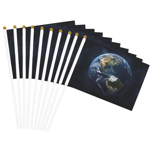 View of Earth Print Convenience Handheld Flag Versatile Flags Pole Parties Parades Decorations Holiday View of Earth Print Convenience Handheld Flag Versatile Flags Pole Parties Parades Decorations Holiday von CPAQasg