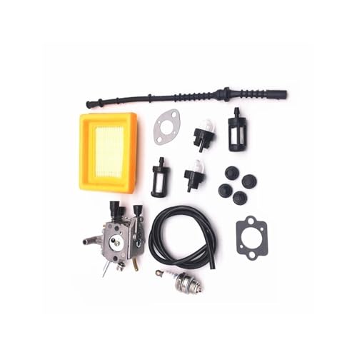 CPCDPOUNNK 41341200653 Vergaser-Luftfilter-Repower-Kit für Stihl FS120 FS200 FS250 FS300 FR450 Kettensägen-Ersatzzubehör Werkzeug (schwarz) von CPCDPOUNNK