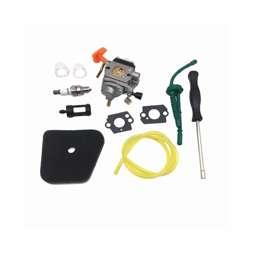 CPCDPOUNNK FS100 C1Q-S174 Vergaser + Luftfilter + Einstellwerkzeug + Kraftstoffleitung für STIHL HT100 HT101 KM100 KM100R KM110R KM110 KM90 KM90R von CPCDPOUNNK