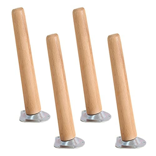 CPCPC Möbelfüße, 4 Stück Tischbeine aus Holz, 20 cm, Buchenholz, Sofa-Ersatzmöbelfüße, schräges Design for Schränke, Esstische und Schreibtische, inklusive Schrauben und Montageplatten CPCPC Möbelfüße, 4 Stück Tischbeine aus Holz, 20 cm, Buchenholz, Sofa-Ersatzmöbelfüße, schräges Design for Schränke, Esstische und Schreibtische, inklusive Schrauben und Montageplatten von CPCPC