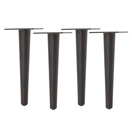 CPCPC Möbelfüße, 4er-Set Goldfarbene Möbelbeine aus Metall, 25 cm, gerade Ersatzbeine for Sofas, Couchtische, Schränke und Heimwerkerprojekte, trägt bis zu 1000 kg von CPCPC