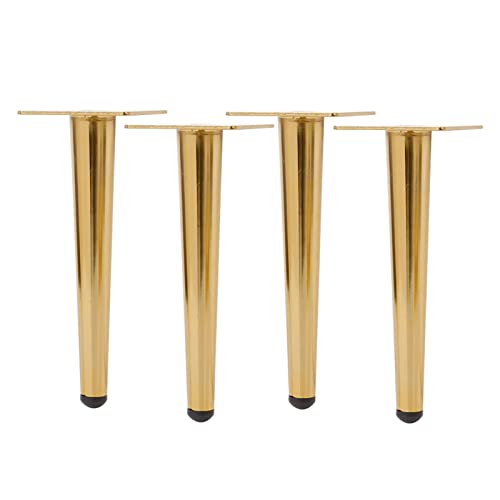 CPCPC Möbelfüße, 4er-Set Goldfarbene Möbelbeine aus Metall, 25 cm, gerade Ersatzbeine for Sofas, Couchtische, Schränke und Heimwerkerprojekte, trägt bis zu 1000 kg CPCPC Möbelfüße, 4er-Set Goldfarbene Möbelbeine aus Metall, 25 cm, gerade Ersatzbeine for Sofas, Couchtische, Schränke und Heimwerkerprojekte, trägt bis zu 1000 kg von CPCPC