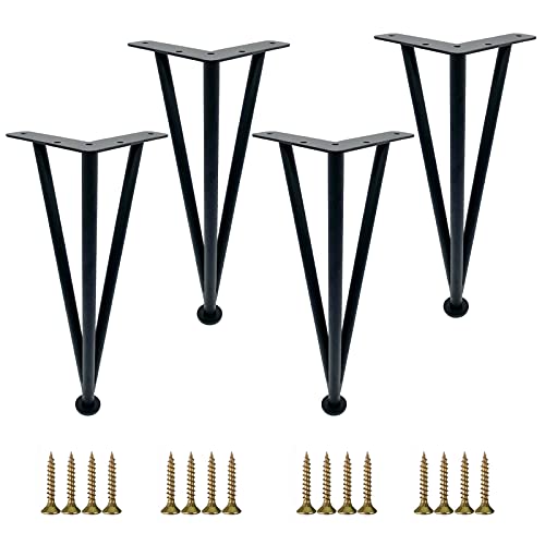 CPCPC Möbelfüße, verstellbare Tischbeine aus Metall, 4 Stück (10 40 cm), rutschfeste und verschleißfeste Möbelfüße for Schreibtische, Sofas, Schränke, Couchtische, Gold-Finish, 33 cm von CPCPC