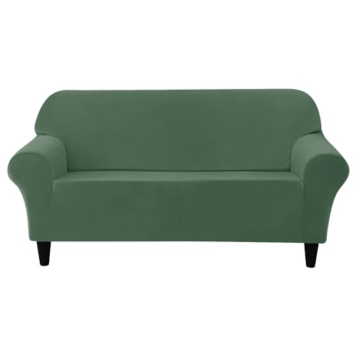 CPCPC Sofabezug, Stretch-Sofabezug aus Samt mit separaten Sitzkissen und Rückenlehnen, Couchbezüge, Möbelschutz for großes blaues Sofa (3-teiliges Set) von CPCPC