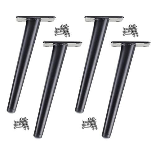 Möbelfüße, 4 Stück goldene Möbelbeine aus Metall, Moderne schräge kegelförmige Sofabeine for Couch, Stuhl, Couchtisch, TV-Ständer, Schreibtische – 50 cm Höhenunterstützung von CPCPC