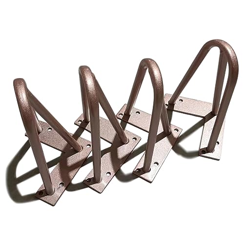Möbelfüße, Moderne Haarnadel-Tischbeine in Roségold, 3-Stangen-Metall, DIY-Ersatzbeine mit Schraube und Schutzfüßen for Tisch, Stuhl, Couch, Sofa, Schrank, Ottomane (85 cm) von CPCPC