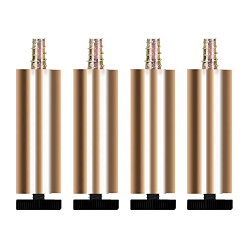 Möbelfüße, verstellbare Sofa- und Tischerhöhungen aus Aluminiumlegierung – 4er-Pack goldene 18-cm-Möbelbeinfüße als Ersatz for Couch, Schreibtisch und Tisch – stabile Möbelerhöhungen aus Metall von CPCPC