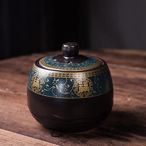 CPDDNGZMKK Gedenkstätten Für Haustiere Haustierurne High End Keramiktopf Klassischer Versiegelter Topf Tiervögel Amphibien Universeller Aschetopf Die Einäscherung Trauerbox(1) von CPDDNGZMKK