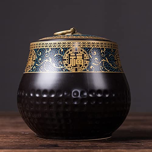 CPDDNGZMKK Gedenkstätten Für Haustiere Haustierurne High End Keramiktopf Klassischer Versiegelter Topf Tiervögel Amphibien Universeller Aschetopf Die Einäscherung Trauerbox(2) von CPDDNGZMKK