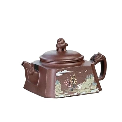 CPDDNGZMKK Teetassen-Sets Chinesische Zisha Tee-Set Geschenke Yixing Lila Ton Quadrat Teekannen Meister Handgemachte Landschaft Teekanne Rohen Erz Schlamm Wasserkocher Reise-Teeset CPDDNGZMKK Teetassen-Sets Chinesische Zisha Tee-Set Geschenke Yixing Lila Ton Quadrat Teekannen Meister Handgemachte Landschaft Teekanne Rohen Erz Schlamm Wasserkocher Reise-Teeset von CPDDNGZMKK