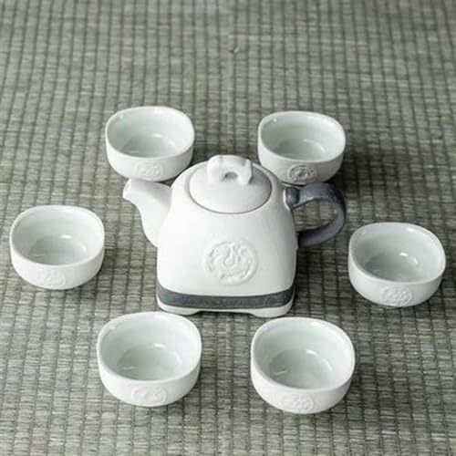 CPDDNGZMKK Teetassen-Sets Keramik Tee Set Seladon Chinesisches Kung Fu Teetassen Teekanne Cremony Abdeckung Schüssel Teetasse Anzug Reise-Teeset(D) von CPDDNGZMKK