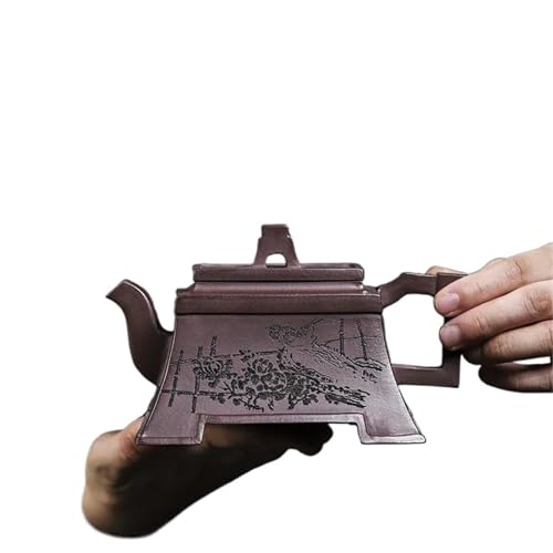 CPDDNGZMKK Teetassen-Sets Kung Fu Tee-Set Teekanne 460 Ml Reine Handgemachte Lila Ton Huanglongshan Tianqing Schlamm Fulin Sifangjia Reise-Teeset von CPDDNGZMKK