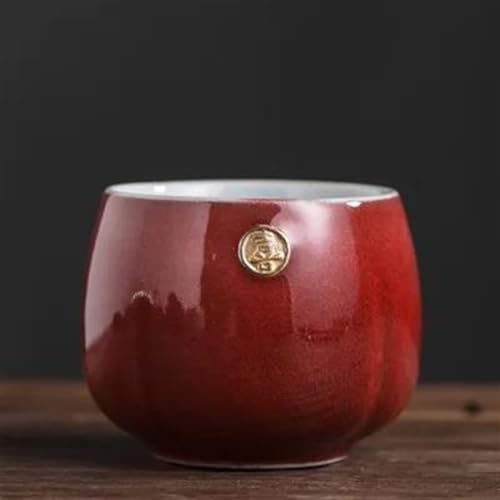 CPDDNGZMKK Teetassen-Sets Ofengebackene Teetasse Keramik Kung Fu Tee Set Tasse Master Persönliche 4 Tassen Teetassen Sieb Reise-Teeset(D) von CPDDNGZMKK