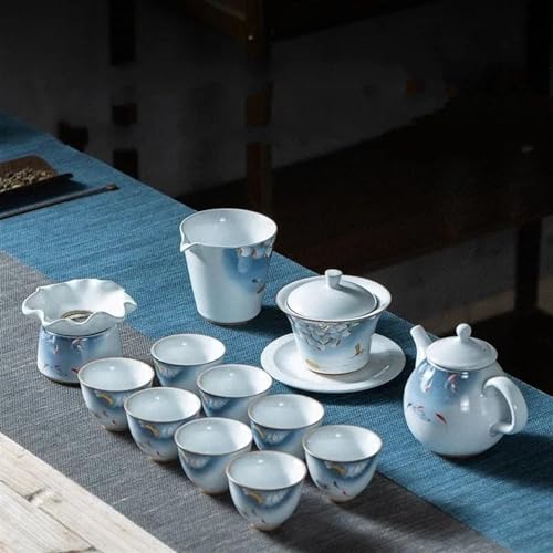 CPDDNGZMKK Teetassen-Sets Tee Set Haushalt Minimalistischen Terrine Teekanne Vollen Satz Porzellan Kung Fu Keramik TeaSet Reise Sets Reise-Teeset von CPDDNGZMKK