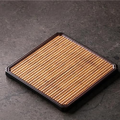 CPDDNGZMKK Teetassen-Sets Teetablett Im Japanischen Stil Kung Fu Tee Zubehör Umwelt Natur Teebrett Teekanne Basteltablett Reise-Teeset(18x18x1.2cm) von CPDDNGZMKK