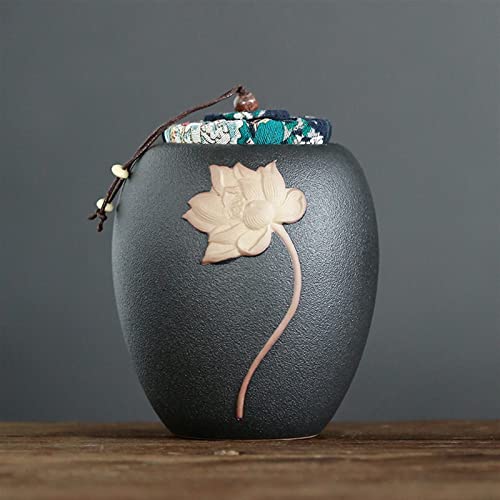Gedenkstätten Für Haustiere Pet Urn For Dogs Cats Ashes Keepsake Memorial Box Funeral Set Burial Urns For Cremated Remains Ash Vial Adult Funeral Urn Pet Cat And Dog Urn 01163 Trauerbox(Black) von CPDDNGZMKK