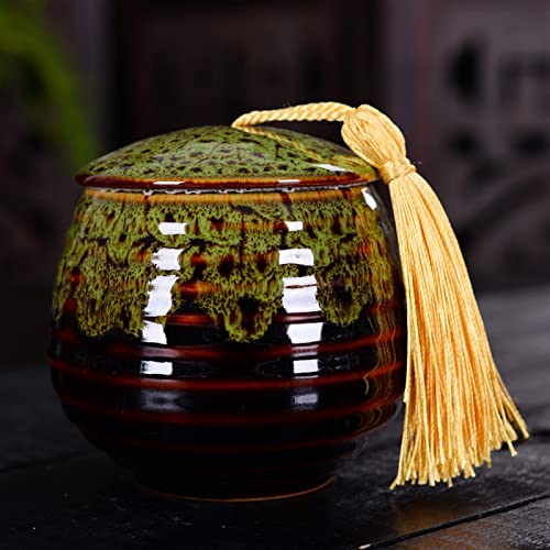 Gedenkstätten Für Haustiere Pet Urn For Dogs Cats Ashes Keepsake Memorial Box Funeral Set Burial Urns For Cremated Remains Ash Vial Adult Funeral Urn Pet Cat And Dog Urn 27661 Trauerbox(Green) von CPDDNGZMKK