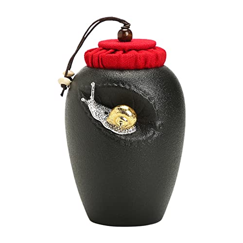 Gedenkstätten Für Haustiere Pet Urn For Dogs Cats Ashes Keepsake Memorial Box Funeral Set Burial Urns For Cremated Remains Ash Vial Adult Funeral Urn Pet Cat And Dog Urn 49792 Trauerbox(Black) von CPDDNGZMKK