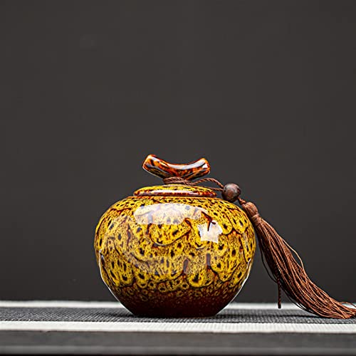 Gedenkstätten Für Haustiere Pet Urn For Dogs Cats Ashes Keepsake Memorial Box Funeral Set Burial Urns For Cremated Remains Ash Vial Adult Funeral Urn Pet Cat And Dog Urn 84611 Trauerbox(Yellow) von CPDDNGZMKK