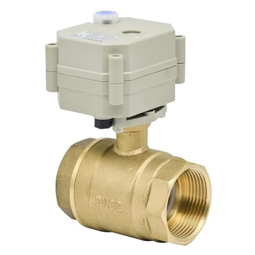 1-1/4 Zoll AC/DC9V-24V 3/7 Drähte Motorisiertes Kugelventil 2-Wege DN32 Elektromotorbetriebenes Ventil mit Anzeige und Handbuch)(Bsp,CR502(Spring return)) von CPDHJMZO