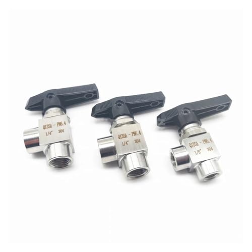 1 stücke Edelstahl Innengewinde Kugelhahn 1/8 "1/4" 3/8 "1/2" 3/4 "Panel Instrumentierung Winkel Typ Kugelhahn(45299) von CPDHJMZO