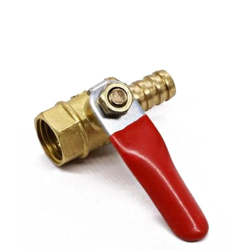 10 stücke Messing Barb Kugelhahn 1/8'' 1/2'' 1/4'' Innengewinde Anschlussstück Joint Kupferrohr Fitting Koppler Adapter 6-12mm Schlauch Barb(10 PCS-1/4) von CPDHJMZO