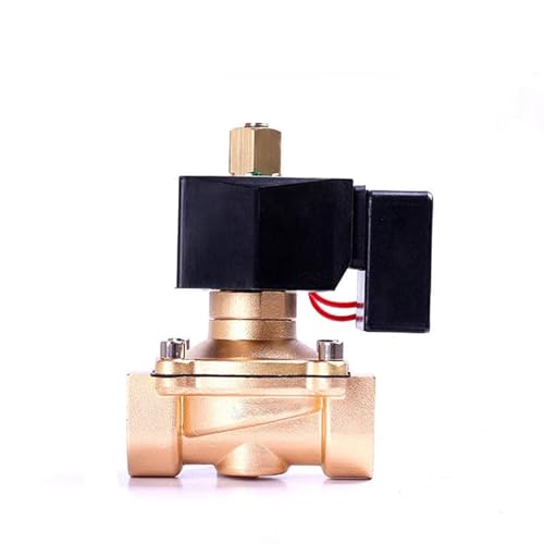 CPDHJMZO 1 "Normalerweise offener Messing-Nicht-Heißmagnetventil DN25 24 V 12 V 110 V 220 V for 24 Stunden funktionierendes Magnetventil(NPT-24VDC-EPDM-SEAL) von CPDHJMZO