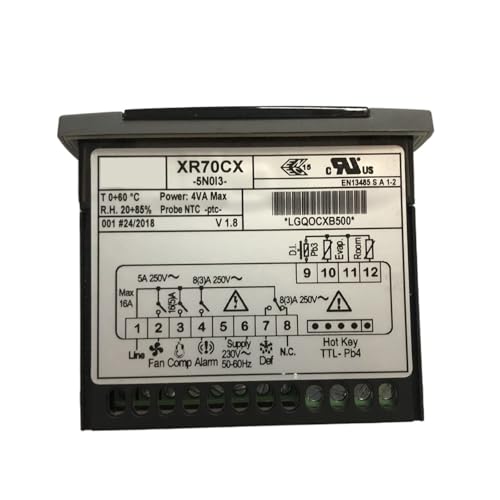 CPDHJMZO Electronic Digital Display Air-Cooled Four Output Thermostat Temperature Controller XR70CX-5N0I3 XR70CX-5N1C3(Xr70cx-5n0i3) von CPDHJMZO