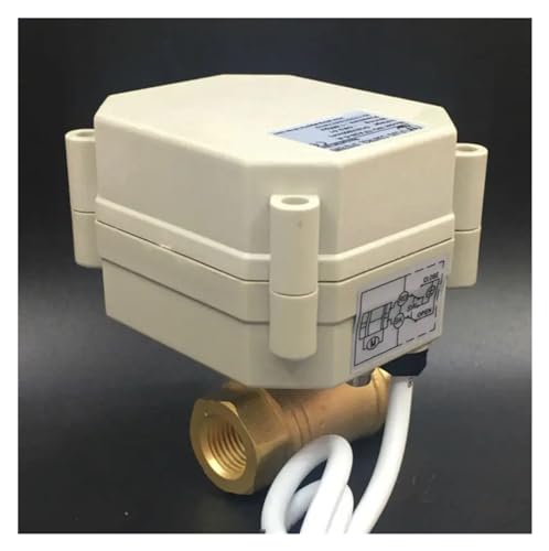DN10 2-Wege-Messing 3/8'' Elektrischer Kugelhahn Metallgetriebe AC/DC9-24V 3/7 Drähte Ein/Aus 5 Sek. zur Wasseraufbereitung(Dn10 Bsp Thread,9V TO 24V-CR703) von CPDHJMZO